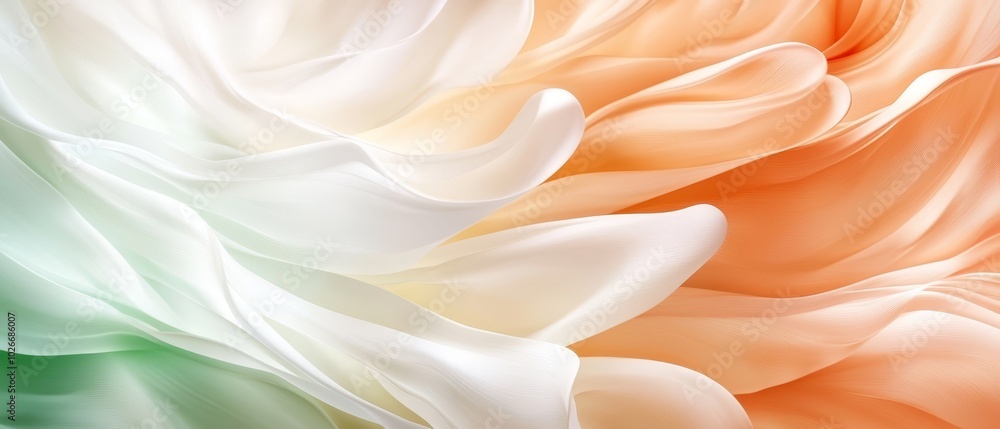 Obraz premium A tight shot of a bloom exhibiting green, orange, and white hues at its petal core