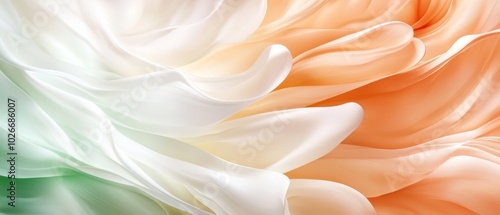  A tight shot of a bloom exhibiting green, orange, and white hues at its petal core