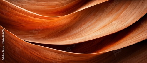  A tight shot of a textured material, displaying undulating waves of light orange and light brown hues against a black backdrop