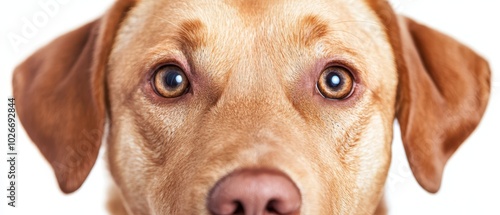 Wallpaper Mural  A tight shot of a brown dog's face with a blue-eyed canine in the foreground Torontodigital.ca