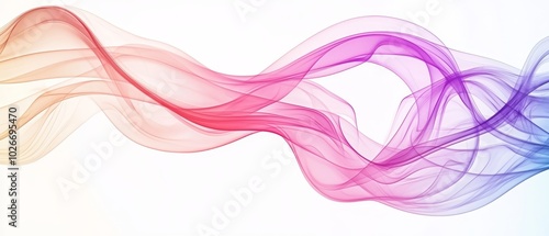 Colorful smoke against a white backdrop, featuring a blue and pink smoke trail in its center White background with identical blue and pink smoke trail passing through it
