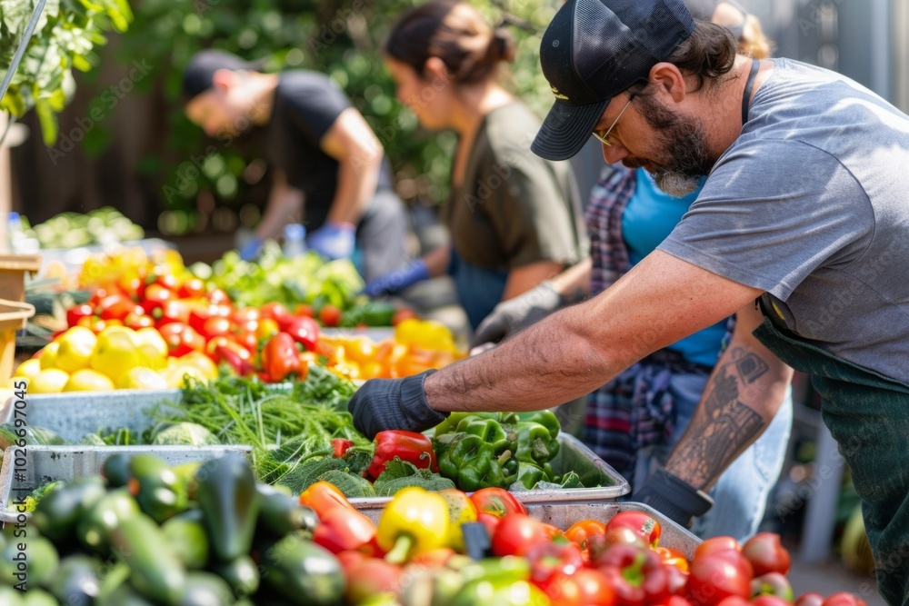 A woman is picking out tomatoes at a market A woman is picking out tomatoes at a market