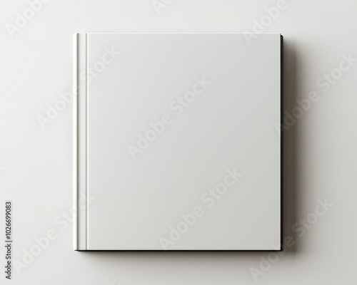 Blank album mockup template displayed on a clean white background