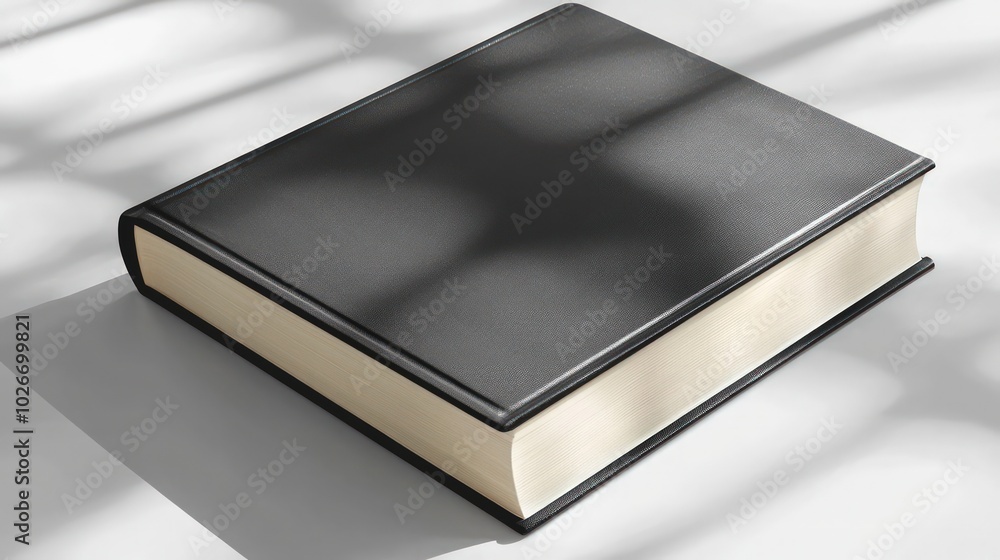 Blank book cover mockup template for branding with shadows Blank book cover mockup template for branding with shadows