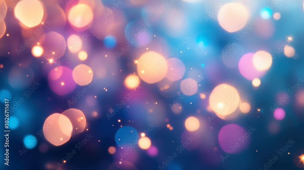 Soft, out-of-focus light spots in various shades of blue and purple, creating a serene mood. Soft, out-of-focus light spots in various shades of blue and purple, creating a serene mood.