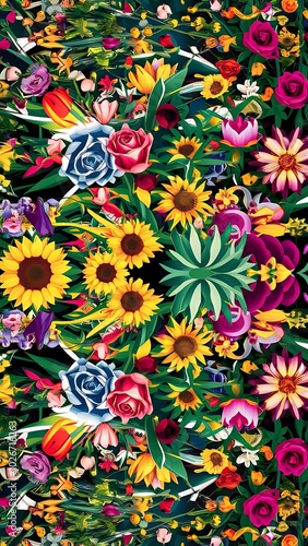 Vector floral background design