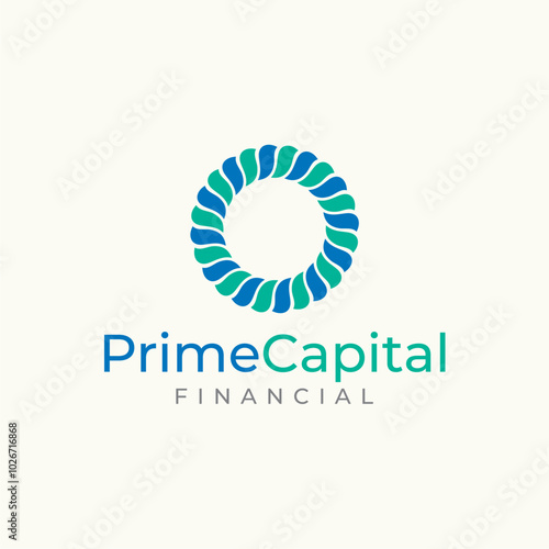 Prime capital finance logo design vector editable business brand identity royalty free image