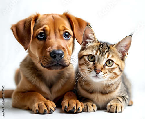 Best Friends Forever: Adorable Dog and Kitten