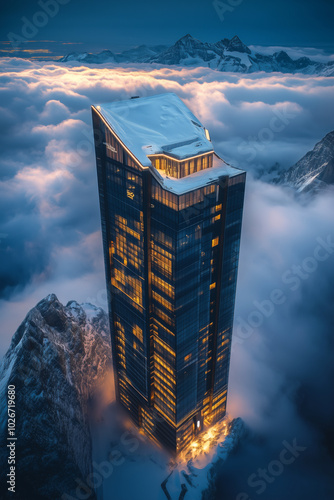 Plakat Skyscrapers interesting designs - 0064