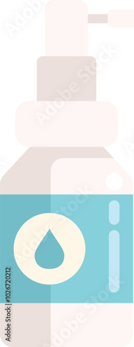 Nasal spray bottle with medicinal solution, offering a convenient and effective method for relieving nasal congestion