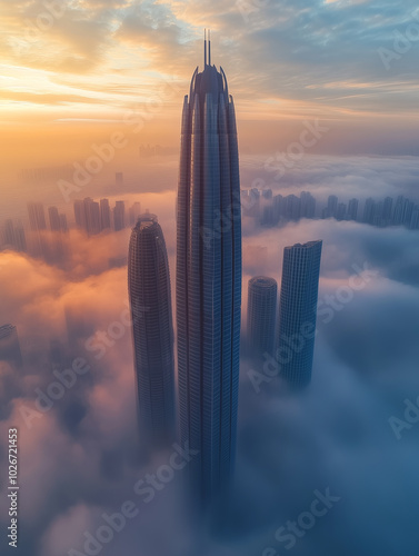 Tapety artystyczne Skyscrapers interesting designs - 0138