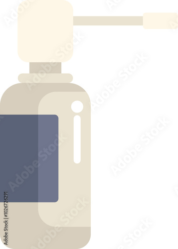 Nasal spray with blank label for adding your own branding