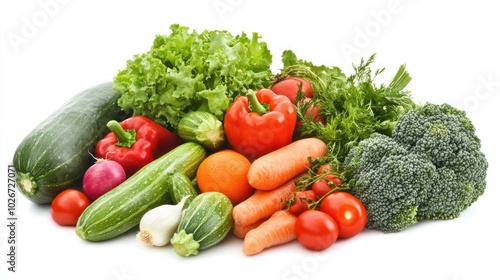 A colorful assortment of fresh vegetables arranged for a healthy meal.