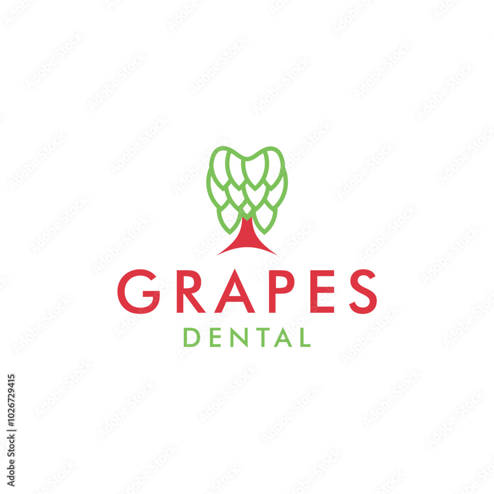 Grapes dental clinic health and medial logo design vector editable business brand identity royalty free image Grapes dental clinic health and medial logo design vector editable business brand identity royalty free image