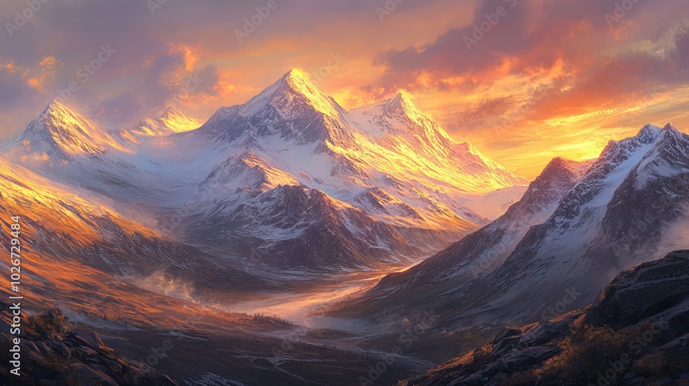 As the sun peeks over the mountains, the snowy peaks glow with a golden hue. The majestic landscape is bathed in the warm light of dawn. As the sun peeks over the mountains, the snowy peaks glow with a golden hue. The majestic landscape is bathed in the warm light of dawn.