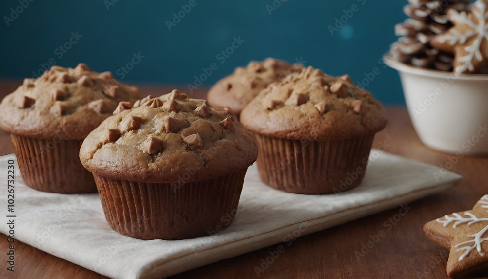 batch of christmas gingerbread muffins batch of christmas gingerbread muffins
