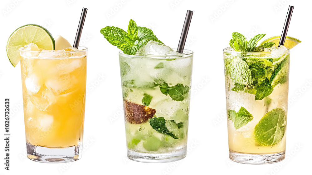 Refreshing Mojitos Served on a Warm Summer Day Generative AI Refreshing Mojitos Served on a Warm Summer Day Generative AI