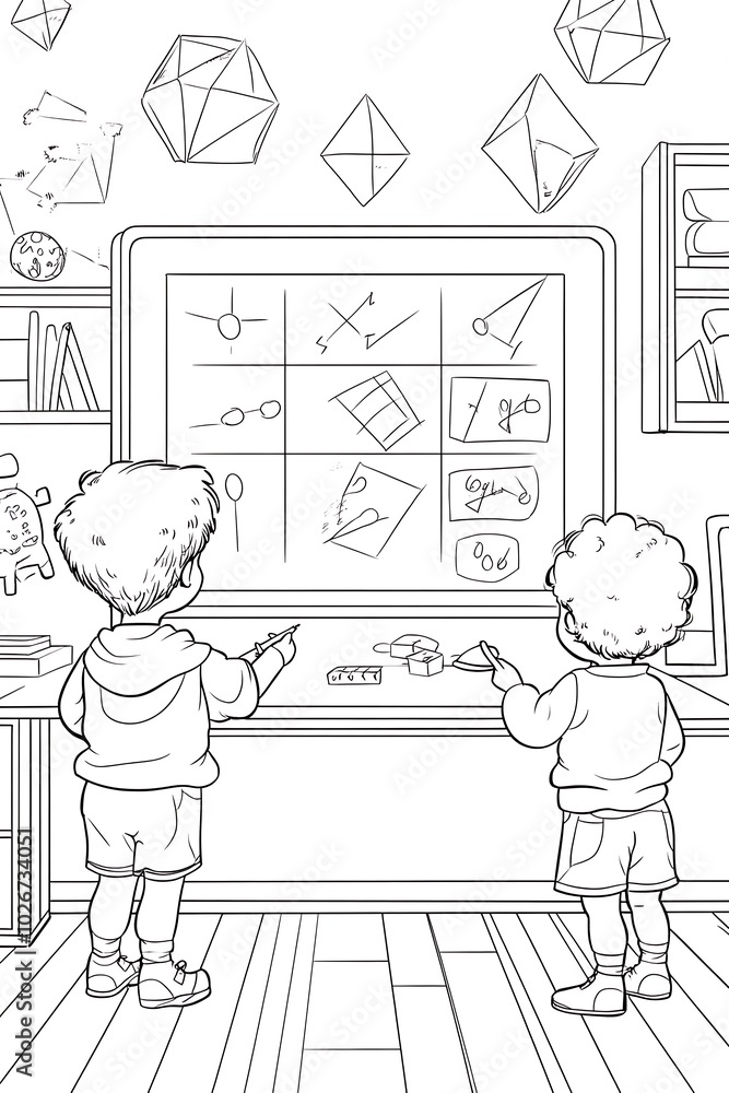 A world of creativity awaits in this playful coloring page
A world of creativity awaits in this playful coloring page