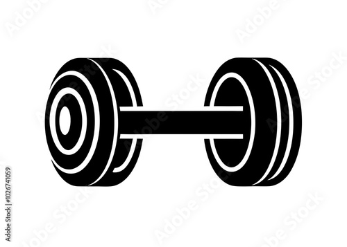 dumbbell isolated on white background