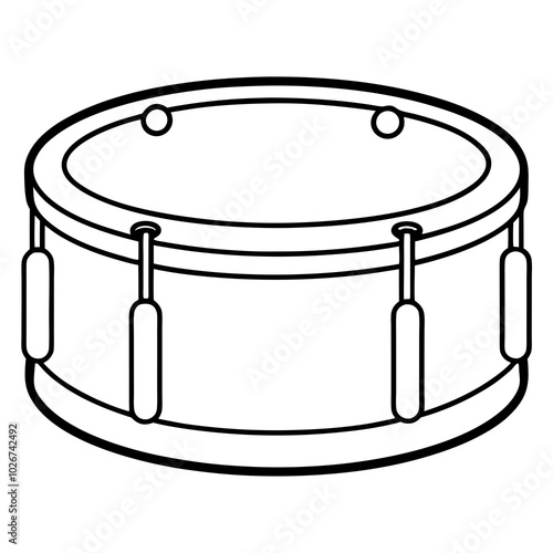 drum isolated on white