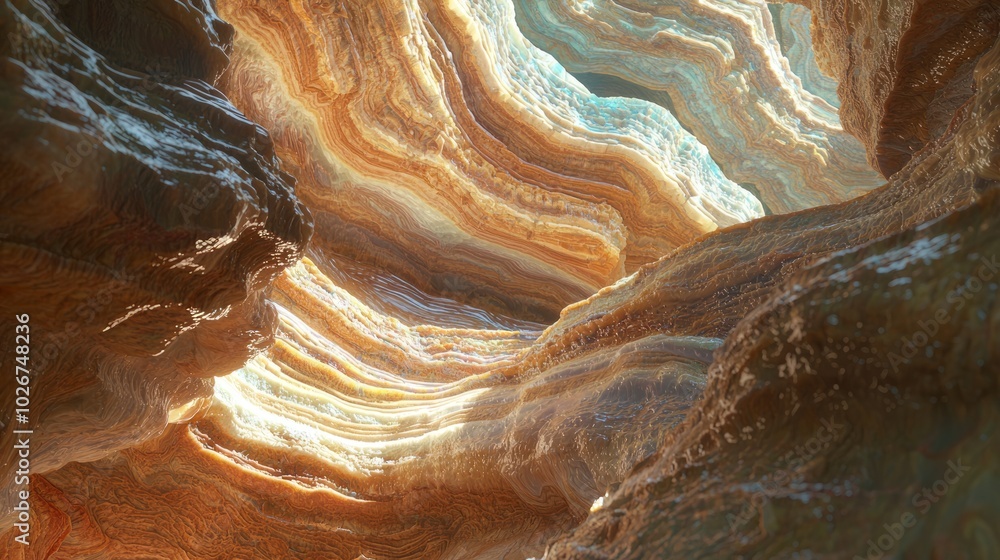 Sublime Beauty of Hidden Cave Walls Revealing Ancient Mineral Deposits and Flowing Water - Ultra-Detailed Exploration of Textures and Colors Sublime Beauty of Hidden Cave Walls Revealing Ancient Mineral Deposits and Flowing Water - Ultra-Detailed Exploration of Textures and Colors
