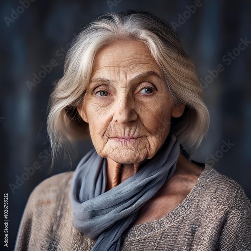 Photo of retired turkish woman. old turkish woman.