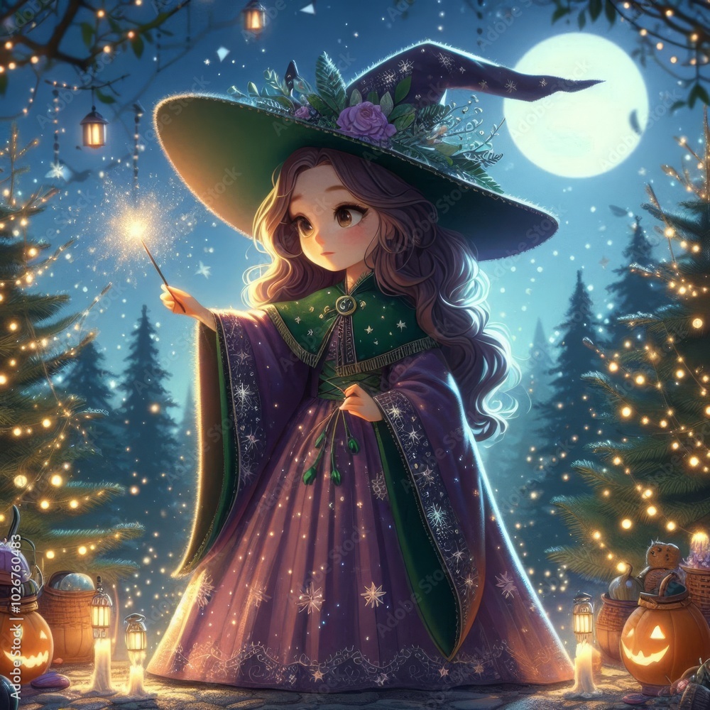 Fairy Witch in the Starry Night Fairy Witch in the Starry Night