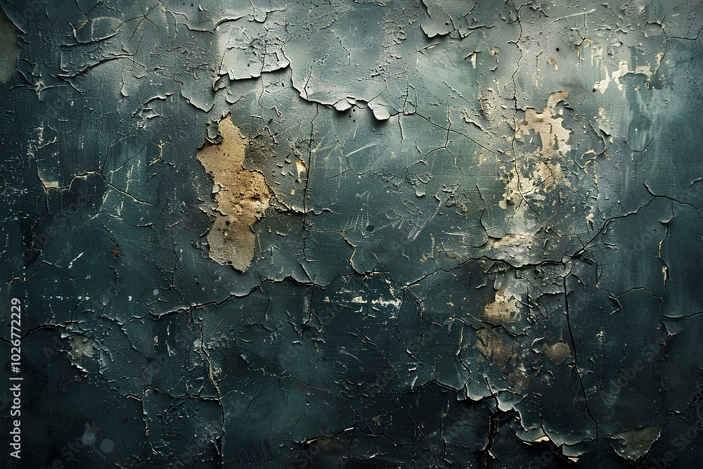 Obraz premium A close up of peeling paint on a wall