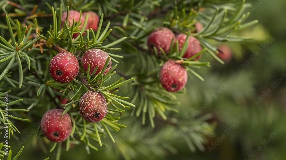 Fruits of rosemary pine communis with its several leaf varieties Fruits of rosemary pine communis with its several leaf varieties