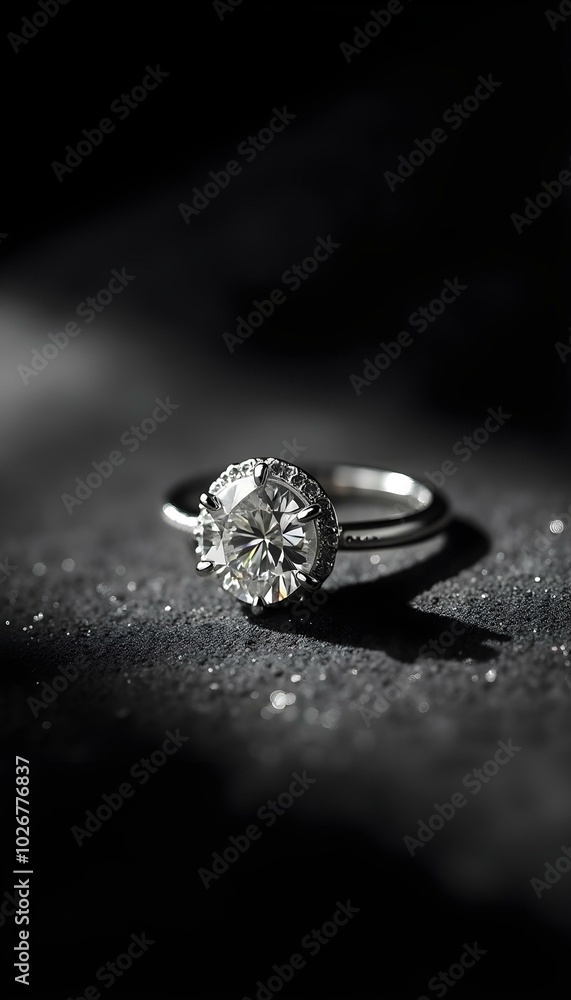 light reflection from a diamond ring on a black velvet surface, showing sparkling facets and bright highlights create with ai light reflection from a diamond ring on a black velvet surface, showing sparkling facets and bright highlights create with ai
