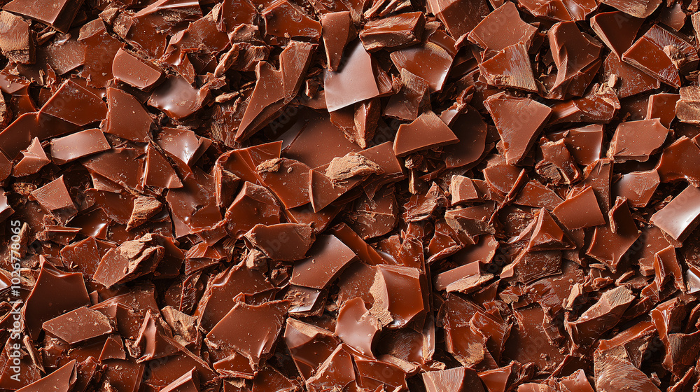 a close-up, top-down view of finely chopped almond butter chocolate scattered across the frame a close-up, top-down view of finely chopped almond butter chocolate scattered across the frame