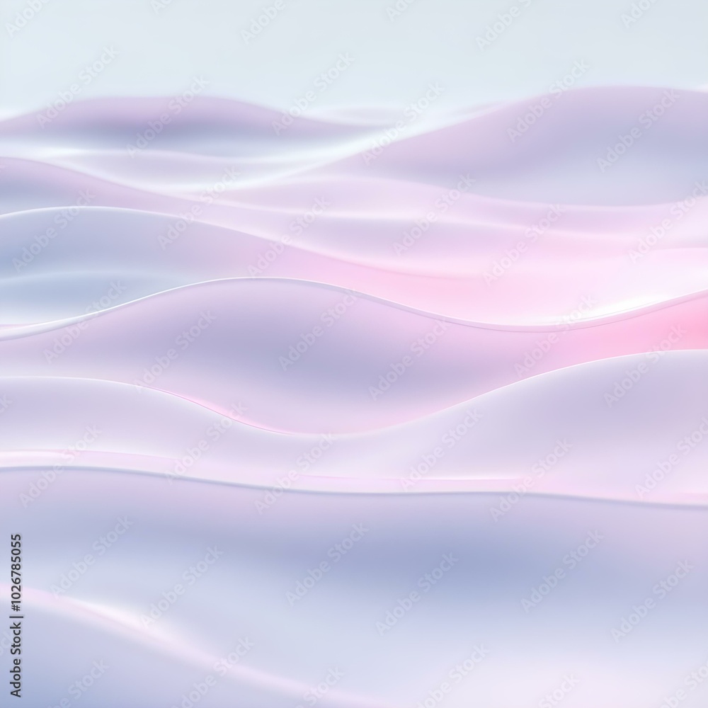 A calming and soothing visual of abstract waves gently flowing in a soft pastel color palette. The waves create a rhythmic motion, evoking a sense of tranquility and relaxation. Soft light reflections A calming and soothing visual of abstract waves gently flowing in a soft pastel color palette. The waves create a rhythmic motion, evoking a sense of tranquility and relaxation. Soft light reflections