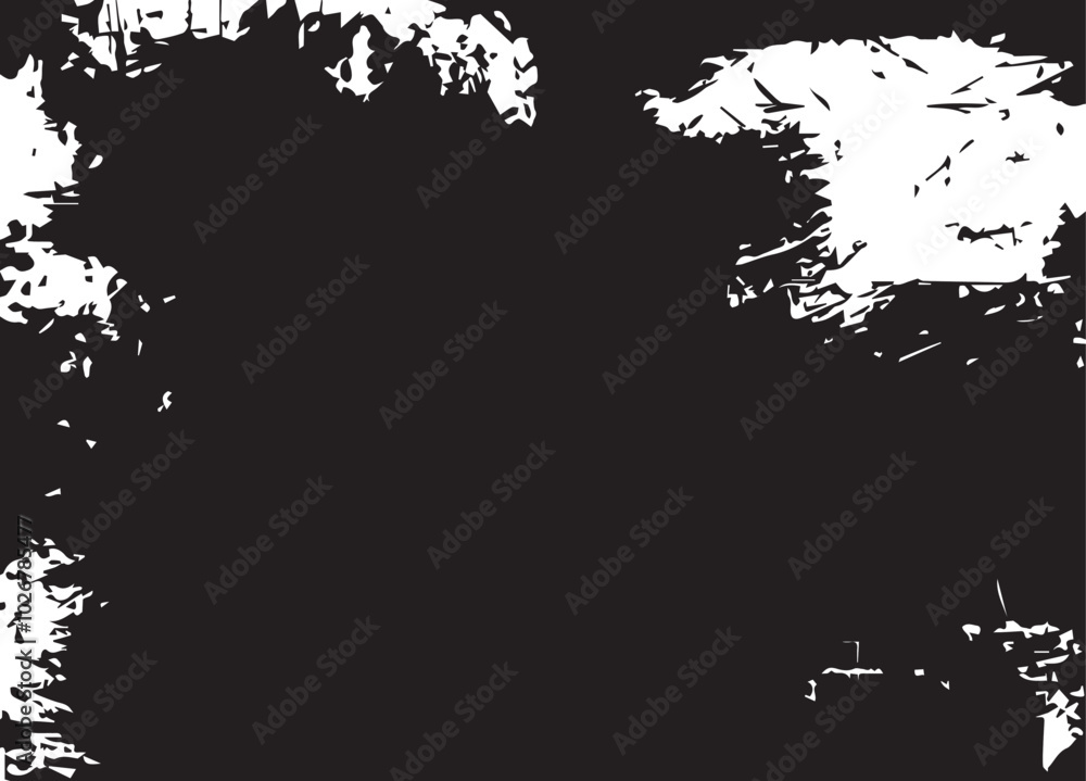 Naklejka premium Black and white grunge. Vector monochrome texture