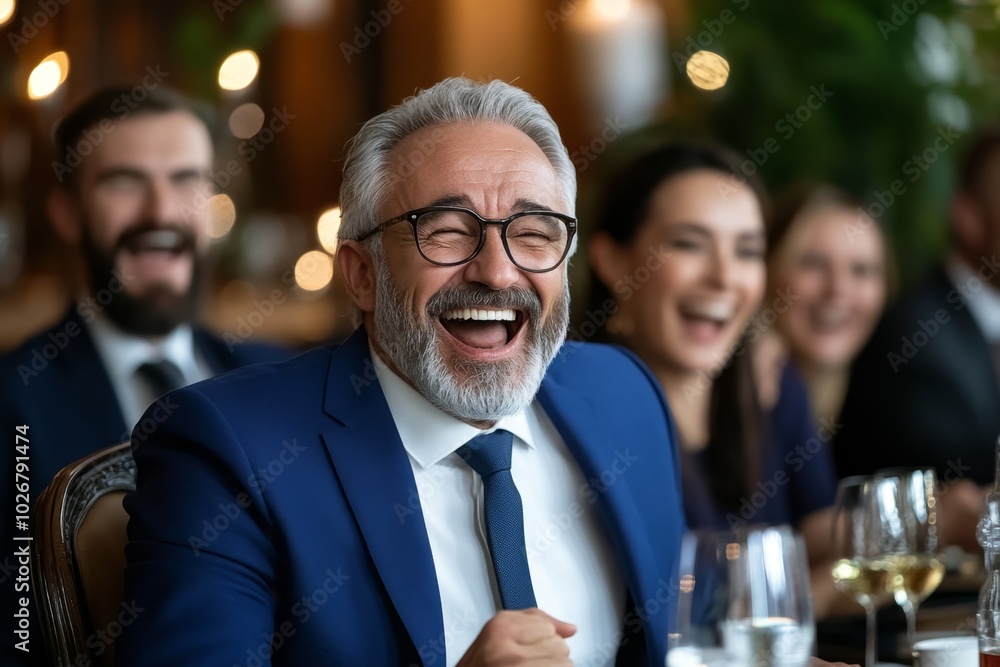 Coworker doing a funny impression of the boss, mimicking their voice and mannerisms in a lighthearted way that has the whole office laughing Coworker doing a funny impression of the boss, mimicking their voice and mannerisms in a lighthearted way that has the whole office laughing