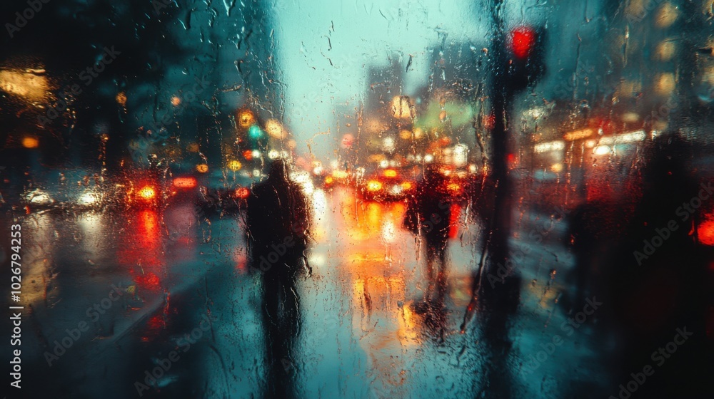 Naklejka premium time lapse of traffic