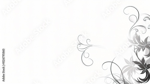 Simple and Beautiful Design on White Background - an elegant and charming visual. The simple yet stunning design on a pure white background creates a refined and aesthetic scene