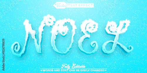 Noel Vector Editable Text Effect Template