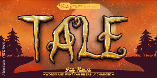 Brown Tale Editable Text Effect Template