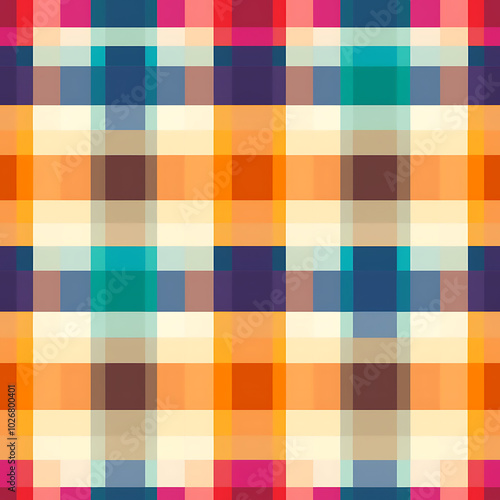 Colorful Plaid Seamless Tile