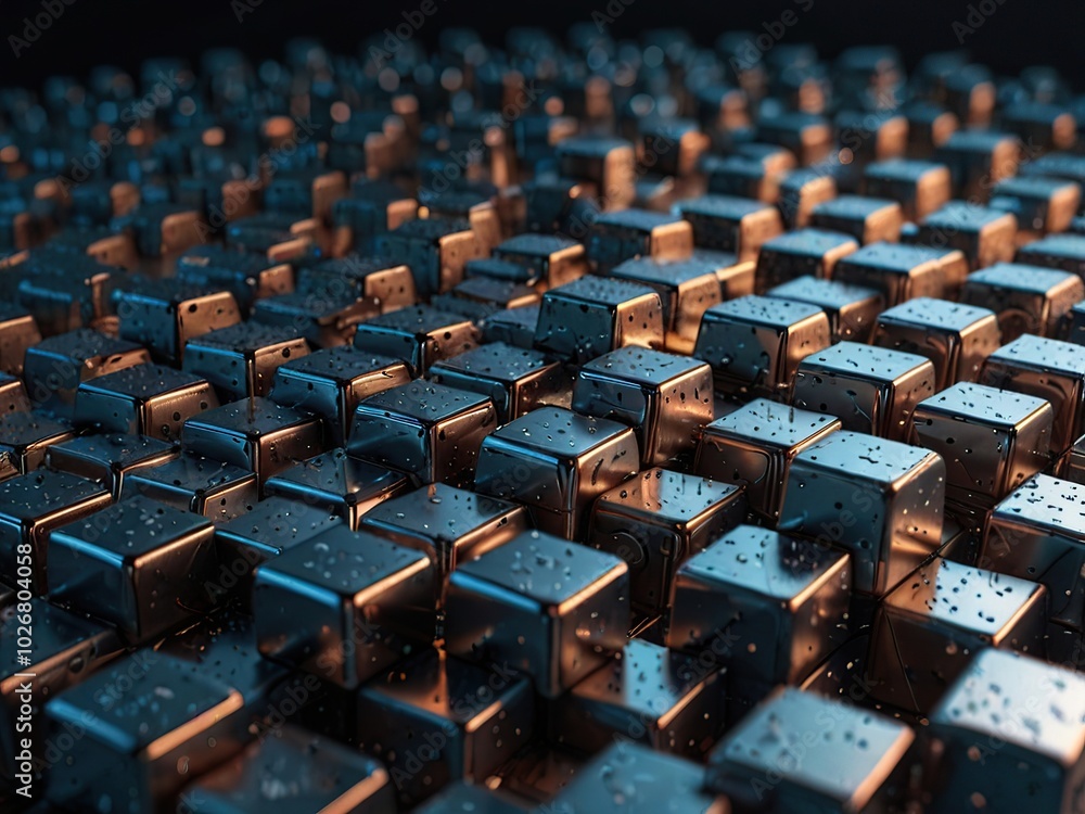 Fototapeta premium close up of a computer keyboard