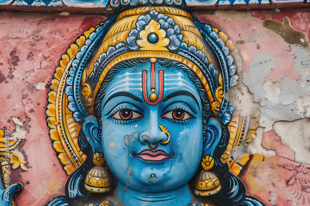 Hindu God Vishnu, Generative AI Hindu God Vishnu, Generative AI