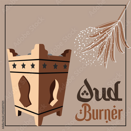 mabkhara oud burner aromaterapy arabic tradition background 