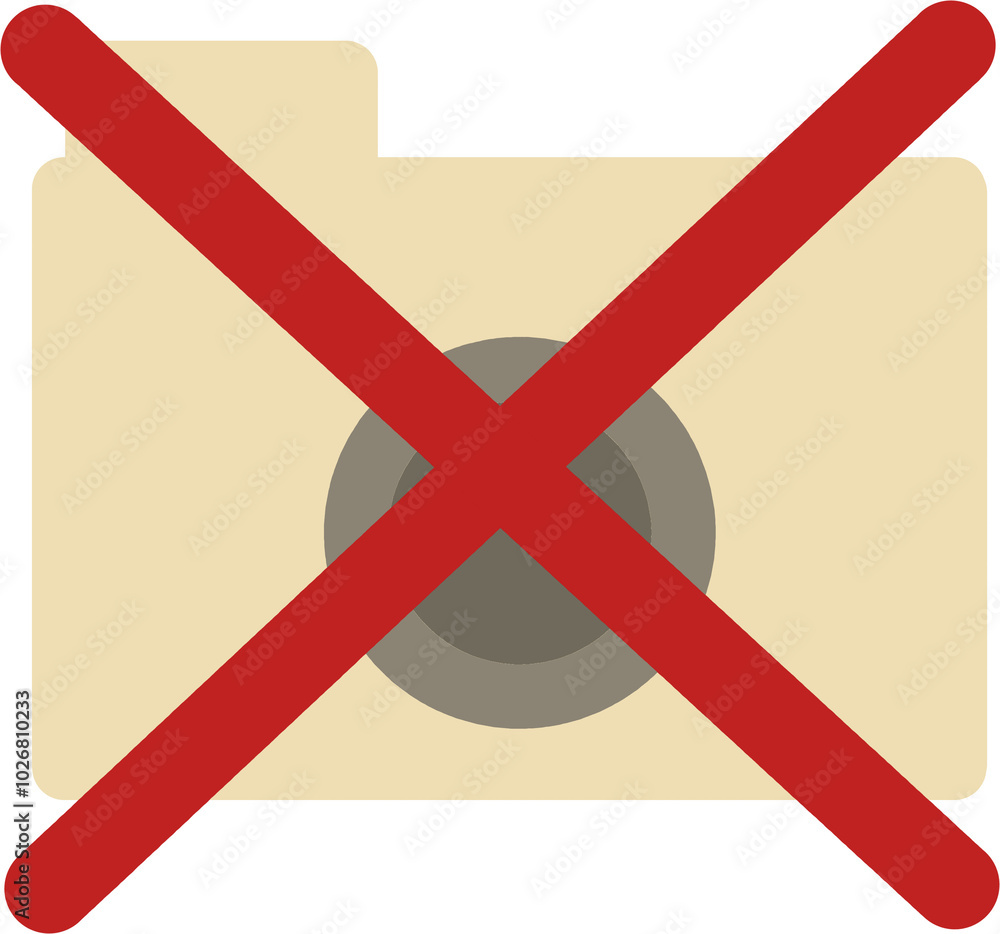 Obraz premium 디지털 카메라 금지2