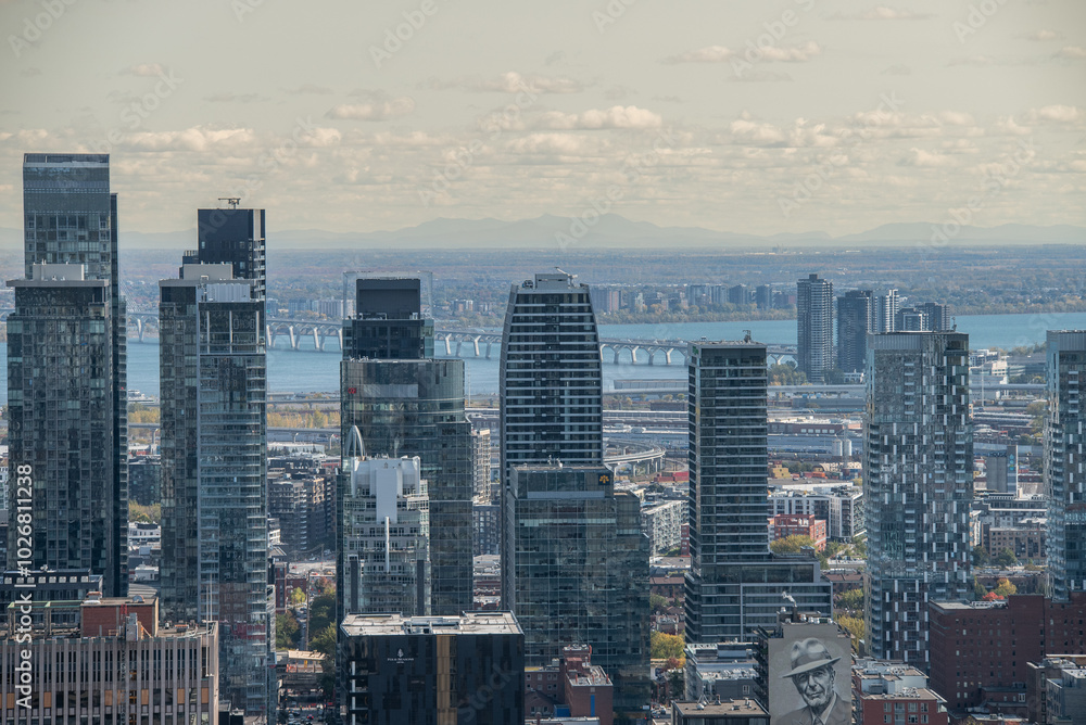 Fototapeta premium La ville de Montreal au Quebec Canada