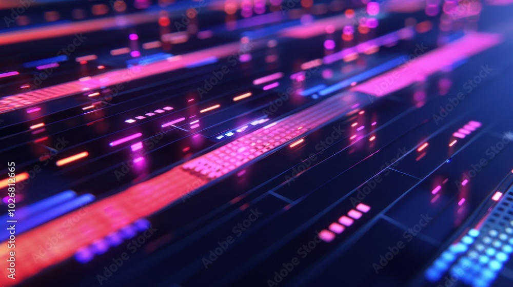 Colorful Abstract Digital Data Visualization Background Colorful Abstract Digital Data Visualization Background