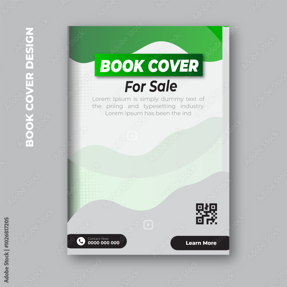 Naklejka premium Book cover product design template