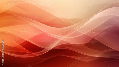 Abstract Flowing Lines in Warm Tones