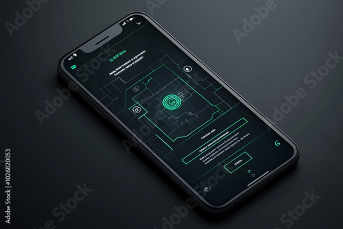 Modern Mobile App Interface Design with Green Elements