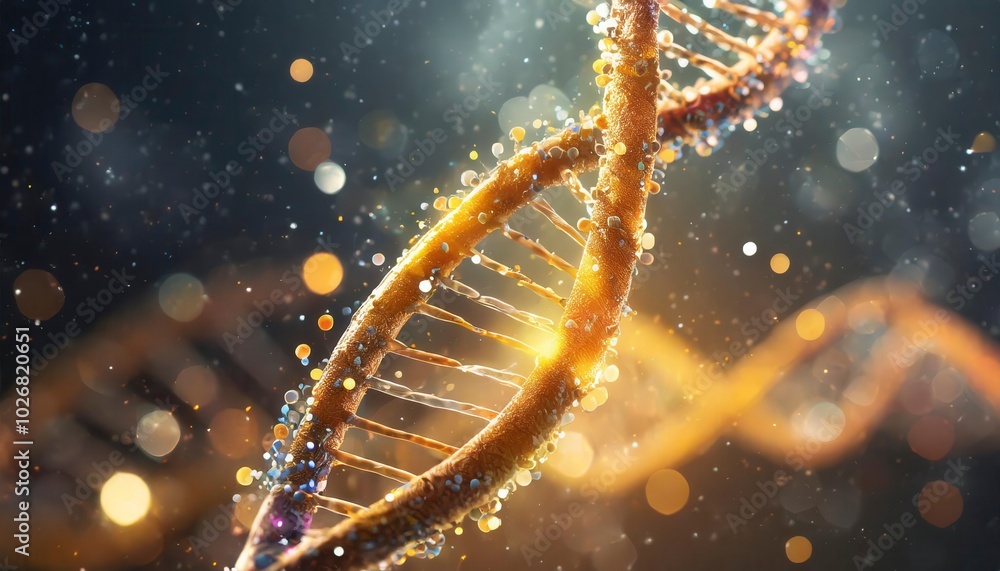 Genetic Code DNA Sequencing Molecular Concept. Generated image Genetic Code DNA Sequencing Molecular Concept. Generated image
