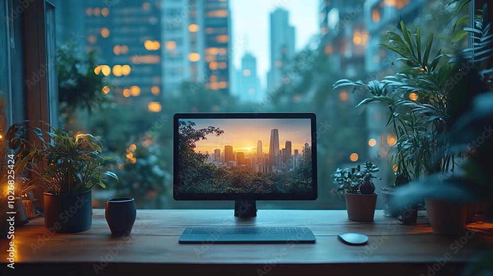 A business office scene shows a video call, highlighting the role of digital communication tools in modern professional settings. A business office scene shows a video call, highlighting the role of digital communication tools in modern professional settings.